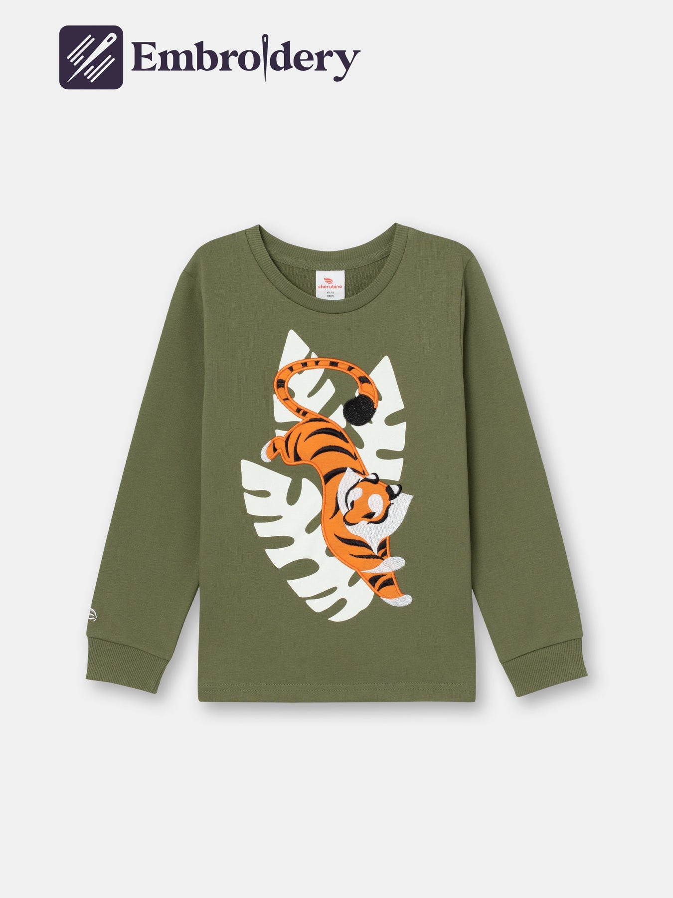 White Logo Graphic Long Sleeve T-Shirt | Le Tigre